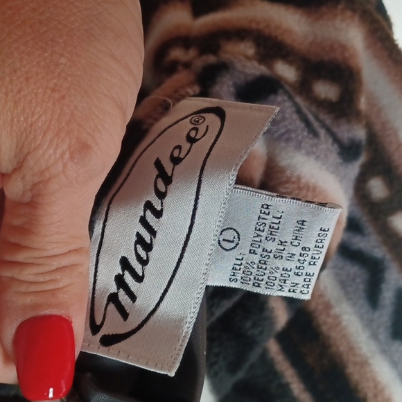 Reversible Vest, Ladies dancing, brown/tan/grey - Picture 5 of 8